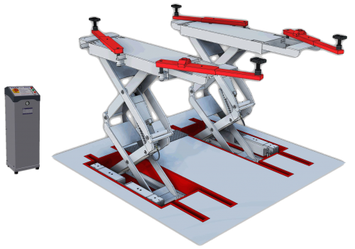 Complex Dduble Scissor Car Lift JS-S-5540CX