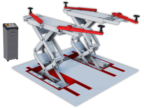 複合式X平板頂車機+前後拖板(加長加寬加大) JS-S-5545-LC