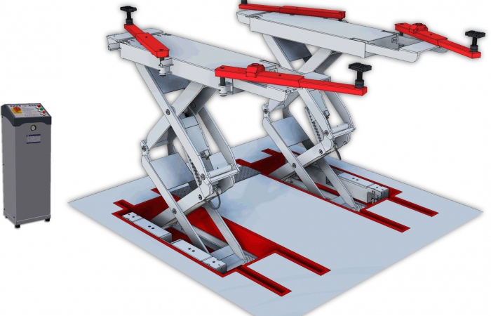 複合式X平板頂車機4.5Ton